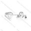 2017 heart jewelry stainless steel earring studs cz