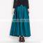 T-SK511 100% Polyester Satin High Waist Casual Long Skirts Women