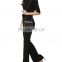 Beautiful flare black long jumpsuit for women