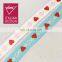 Factory price fancy colorway webbing tape accessories heart ribbon