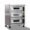 Energy Saving China Double Decks And Six Trays Bakery Bread Deck Oven And Gas Deck Oven