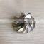 GT15-25 Reverse 46.70/59.40mm 6+6 Blades Turbocharger Milling/aluminum 2618/billet Compressor Wheel