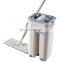 Free Hand Washing Microfiber Floor Dust Mop with Bucket