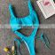 NEW Neon Green High Leg Cut Bikini Female Thong Swimsuit 2019 Women Brazilian Swimwear Two-pieces Bikini set Bather Bathing Suit