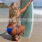 Beach Surf Solid Bikini Set Woman Sexy Metal Decorative High Waist Neon Push Up Swimsuit G String Mermaid Swimsuit 2019