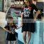 Mom and Daughter Dress Love Letter Print Mini Dress Family Matching Clothes Mother Daugher Dresses Family Look