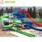 Fiberglass Crocodile water spray,fiberglass crocodile slide for summer kids water play