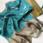 New silk scarf custom satin silk oil painting small square scarf with hand gift stewardess professional assembly small scarf female