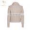 Jacket Style Full Zip Cable Kint Cashmere Sweater Cardigan