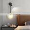 Nordic light luxury modern minimalist bedside led wall lamps for decoration