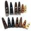 50Mm 2 Holes Brown Washable Logo Engraved Natural Coat Rope Wood Toggle Button