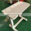 Hospital Furniture Overbed Table ABS Plastic Food Tray Laptop Table with Wheels