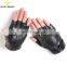 New Men's Leather Gloves Finger less Half Finger Motorcycle Cycling Outdoor Driving Gloves