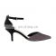 Women unique high fashion comfortable pointed toe medium heels sandals shoes available in different colors and material