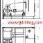Φ2000mm hydraulic casing extractor with electricity motor power pack used for secant pile foundation work