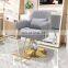 Hot Selling Popular Lift Comfortable Customized Color Metal Base Barber Salon Chair With Cushion