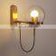 Loft LED Wall Light Indoor Decoration Bedroom E27 110-220V Modern Home Gold Wall Lighting