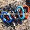 JRSGS Customizable 25KN CE Aluminum Twist Lock Snap Hook Locking Climbing Carabiner Clips S7109TN