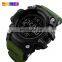 SKMEI 1384 Waterproof Electronic Men's Wristwatches Military Rubber countdown