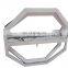 Aluminum Hexagon Frame Handle Lock Tempered Glass Double Hung Window