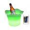 New Design Wholesale LED Luminous Ice Bucket Induction Recharge Waterproof Lighting Ice Buckets for Bar