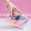 Waterproof Clear Transparent Beauty Travel Toiletry PVC Custom Cosmetic Make Up Makeup Bag for Travel