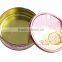 Embossing Empty Custom Gift Box Round Cookies Tin