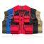 Multi pocket safety vest, sleeveless, detachable, breathable, durable, comfortable and fashionable