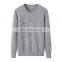 Women's 100% Cashmere Winter Pullover Old Age Custom Embroidered Floral Flowers O-Neck Casual Style Knit Sweater