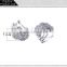 Nickel Free Party Wedding CZ Jewellery Braided Design Classic Stud Earrings for Women