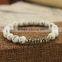 BRP1288 Fashion New Pyrite Rondelle Focal Beaded Bracelet, Stacked Stone Bracelet,Gemstone Elastic Bracelet                        
                                                Quality Choice