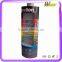 2016 new designs cardboard shelves display rack with plastic hook for battery