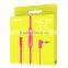 Hot sell Built-in Mic 3.5mm pink cd auxiliary cable