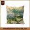 wholesale custom printed linen cushion cover 45x45