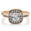 Rose Gold Plated Sterling Silver Gemstone High Quality Chunky Ring