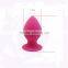 Hot sell peach shape big anal plug, vagina silicone anal plug