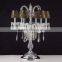 decorative white shade crystal table lamp