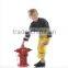 Party child firefighter costume for carnival