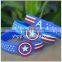 Custom Design Captain America Silicone Wristband Bracelet for Fans