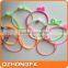 New design hot sale silicone hair rubber bands with various colors
