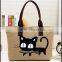 Factory wholesale fashion leisure canvas bag Madingbu single shoulder bag handbag handbag cartoon cat fish