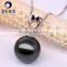 Low Price Real Natural 11--12mmtahitian Black Pearl Necklace Pendant