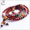 Natural Semi-precious Gemstone Buddha Buddhist Yellow Agate Prayer Mala Beads Bless Bracelet Necklace