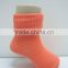 Solid cotton baby socks with rubber soles