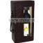 leather red wine box for single bottle