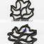 2016 Dongguan tufeng wholesale heat-resisitant christmas leaf silicone cup mat