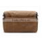 Tan Waxed Canvas Messenger Bag With Full-grain Leather                        
                                                Quality Choice