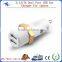 2015 New Design 2.1A Dual Port USB Car Charger for iphone 6 Samsung Note 4