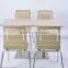 Zebra-Stripe Restaurant Dining Chairs and Tables (FOH-NCP7 (4))