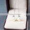 Ladies Fashion Silver Ear Line Pearl Charm Earrings